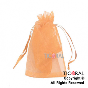 BOLSA SALMON ORGANZA 25X15CM HS2628-2 x 1